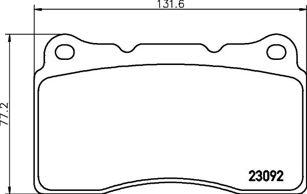 HELLA 8DB 355 011-431 - Brake Pad Set, disc brake www.parts5.com