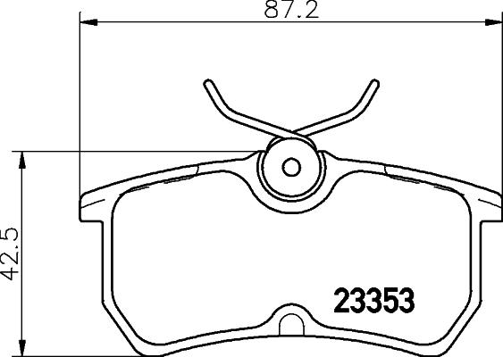 HELLA 8DB 355 018-411 - Piduriklotsi komplekt,ketaspidur www.parts5.com