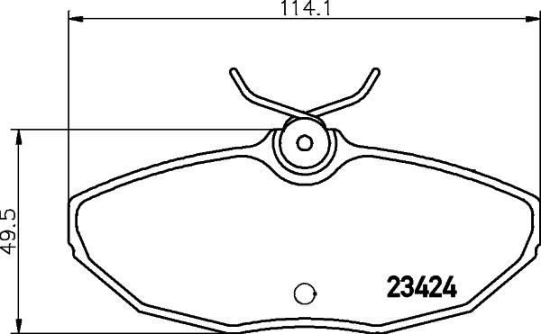 HELLA 8DB 355 018-561 - Set placute frana,frana disc www.parts5.com