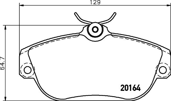 HELLA 8DB 355 018-001 - Set placute frana,frana disc www.parts5.com