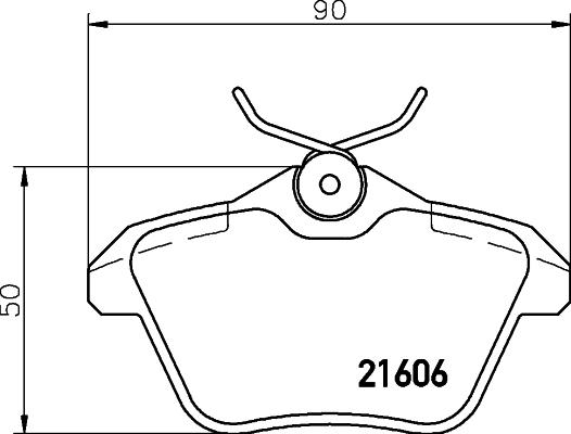 HELLA 8DB 355 018-291 - Brake Pad Set, disc brake www.parts5.com