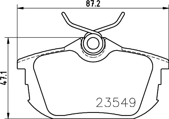 HELLA 8DB 355 018-271 - Set placute frana,frana disc www.parts5.com