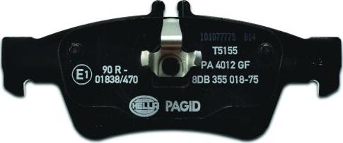 HELLA 8DB 355 018-751 - Piduriklotsi komplekt,ketaspidur www.parts5.com