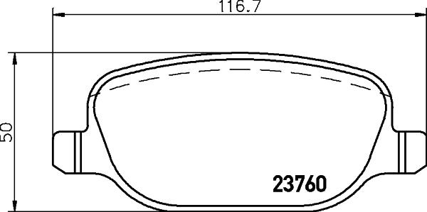 HELLA 8DB 355 018-771 - Brake Pad Set, disc brake www.parts5.com