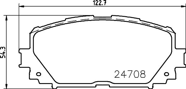 HELLA 8DB 355 013-901 - Гальмівні колодки, дискові гальма www.parts5.com