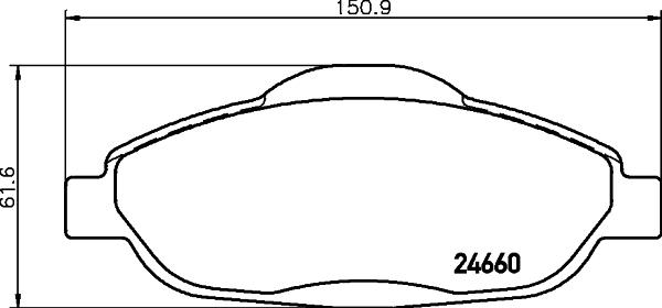 HELLA 8DB 355 013-911 - Piduriklotsi komplekt,ketaspidur www.parts5.com