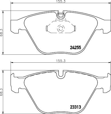 HELLA 8DB 355 013-931 - Brake Pad Set, disc brake www.parts5.com