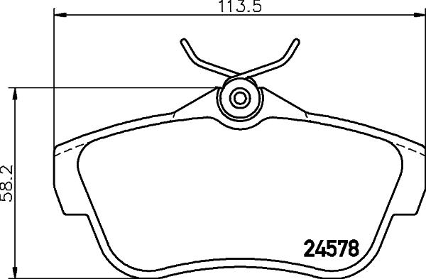 HELLA 8DB 355 013-421 - Set placute frana,frana disc www.parts5.com