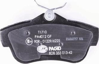 HELLA 8DB 355 013-421 - Brake Pad Set, disc brake www.parts5.com