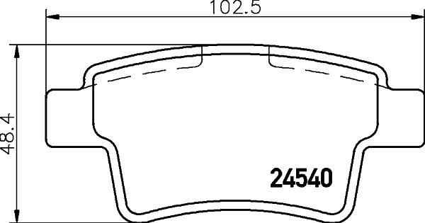 HELLA 8DB 355 013-361 - Komplet pločica, disk-kočnica www.parts5.com