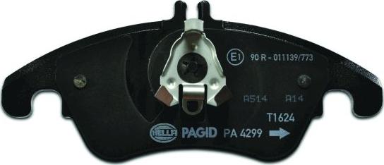 HELLA 8DB 355 012-621 - Piduriklotsi komplekt,ketaspidur www.parts5.com