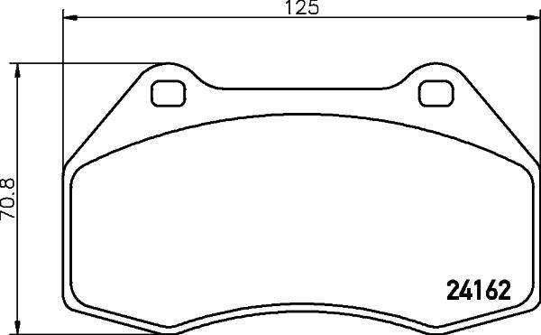 HELLA 8DB 355 012-151 - Brake Pad Set, disc brake www.parts5.com