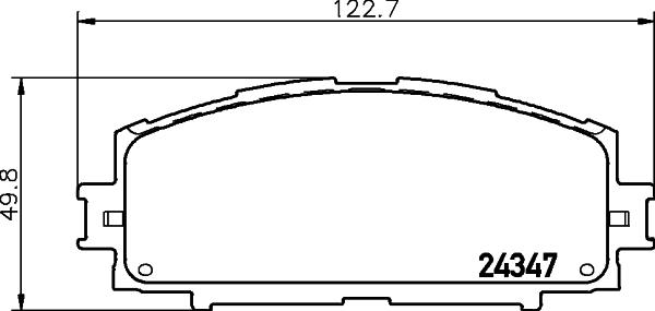 HELLA 8DB 355 012-361 - Гальмівні колодки, дискові гальма www.parts5.com