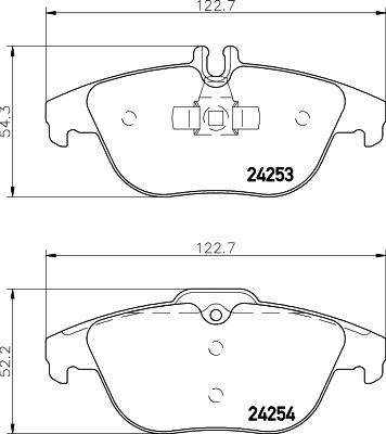 HELLA 8DB 355 012-741 - Set placute frana,frana disc www.parts5.com