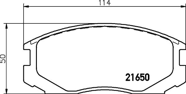 HELLA 8DB 355 017-161 - Brake Pad Set, disc brake www.parts5.com