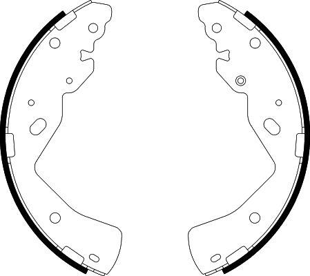 HELLA 8DB 355 038-211 - Brake Shoe Set www.parts5.com