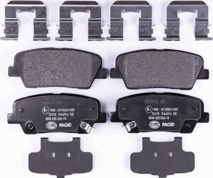 HELLA 8DB 355 020-101 - Brake Pad Set, disc brake www.parts5.com