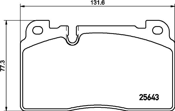 HELLA 8DB 355 020-241 - Juego de pastillas de freno www.parts5.com