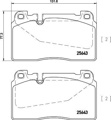 HELLA 8DB 355 020-251 - Set placute frana,frana disc www.parts5.com