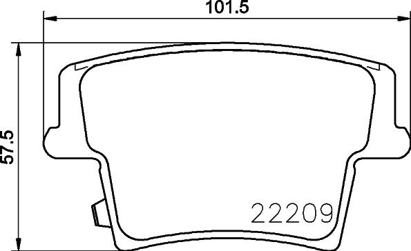 HELLA 8DB 355 023-101 - Brake Pad Set, disc brake www.parts5.com