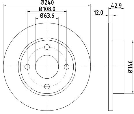 HELLA 8DD 355 104-631 - Disc frana www.parts5.com