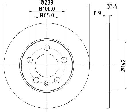 HELLA 8DD 355 107-461 - Brake Disc www.parts5.com