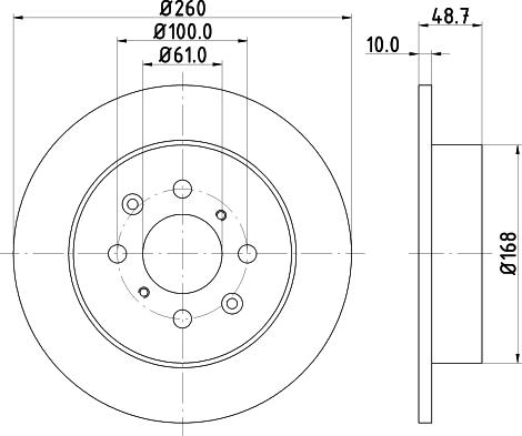 HELLA 8DD 355 110-331 - Brzdový kotouč www.parts5.com