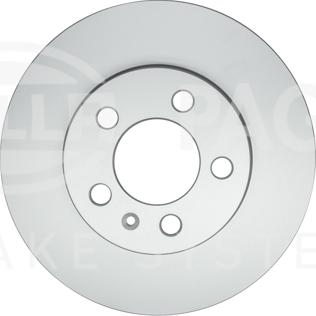 HELLA 8DD 355 132-091 - Спирачен диск www.parts5.com