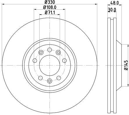 HELLA 8DD 355 128-221 - Brake Disc www.parts5.com