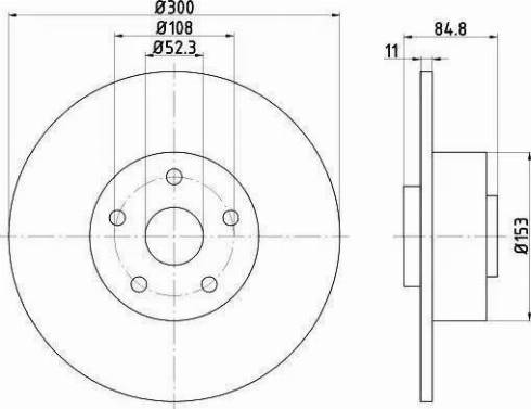 HELLA 8DD 355 113-871 - Zavorni kolut www.parts5.com