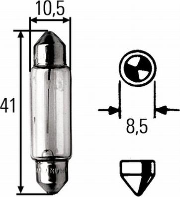 HELLA 8GM 002 091-131 - Bulb, indicator parts5.com