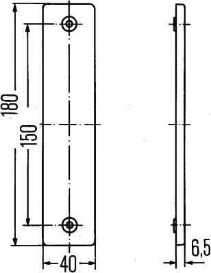 HELLA 8RA 002 023-001 - Reflex Reflector www.parts5.com