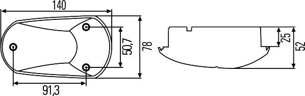 HELLA 2BM 008 355-001 - Auxiliary Indicator www.parts5.com