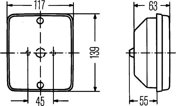 HELLA 2NE 003 236-008 - Lumina de ceata spate www.parts5.com