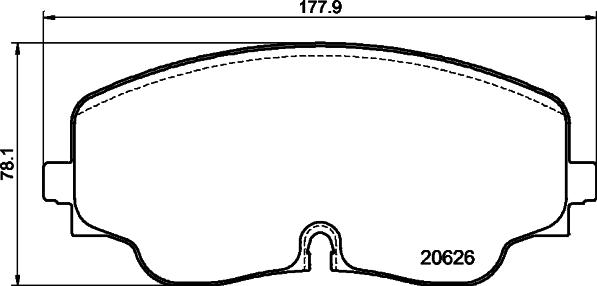 HELLA PAGID 8DB 355 041-051 - Brake Pad Set, disc brake www.parts5.com