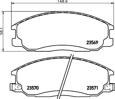 HELLA PAGID 8DB 355 009-991 - Set placute frana,frana disc www.parts5.com