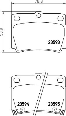 HELLA PAGID 8DB 355 009-501 - Sada brzdových destiček, kotoučová brzda www.parts5.com