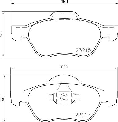 HELLA PAGID 8DB 355 009-091 - Zestaw klocków hamulcowych, hamulce tarczowe www.parts5.com