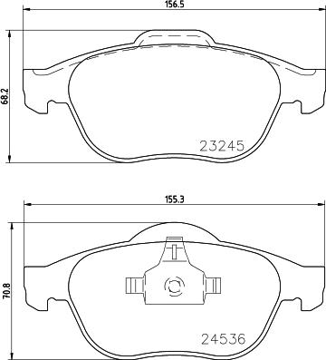 HELLA PAGID 8DB 355 009-101 - Zestaw klocków hamulcowych, hamulce tarczowe www.parts5.com