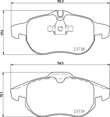 HELLA PAGID 8DB 355 009-311 - Set placute frana,frana disc www.parts5.com