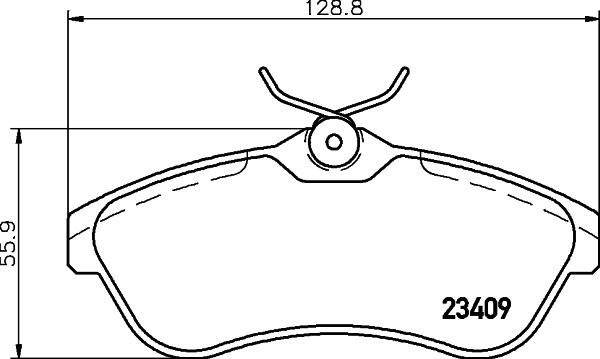 HELLA PAGID 8DB 355 009-321 - Sada brzdových destiček, kotoučová brzda www.parts5.com