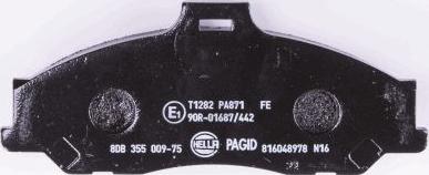 HELLA PAGID 8DB 355 009-751 - Brake Pad Set, disc brake www.parts5.com