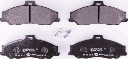 HELLA PAGID 8DB 355 009-751 - Brake Pad Set, disc brake www.parts5.com