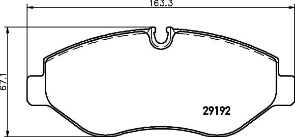 HELLA PAGID 8DB 355 005-521 - Fékbetétkészlet, tárcsafék www.parts5.com