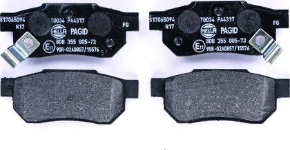 HELLA PAGID 8DB 355 005-731 - Sada brzdových destiček, kotoučová brzda www.parts5.com