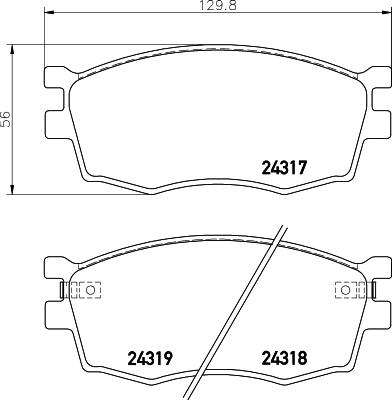 HELLA PAGID 8DB 355 006-951 - Set placute frana,frana disc www.parts5.com