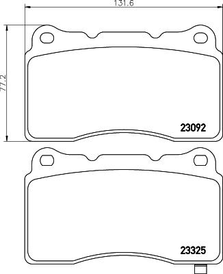 HELLA PAGID 8DB 355 006-601 - Jarrupala, levyjarru www.parts5.com