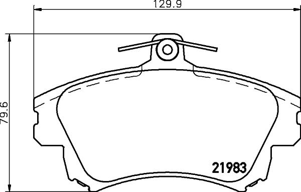 HELLA PAGID 8DB 355 006-711 - Set placute frana,frana disc www.parts5.com