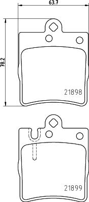 HELLA PAGID 8DB 355 008-451 - Fékbetétkészlet, tárcsafék www.parts5.com