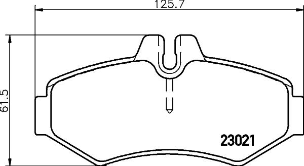 HELLA PAGID 8DB 355 008-651 - Sada brzdových platničiek kotúčovej brzdy www.parts5.com